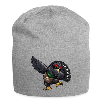 Dabbing Auerhahn - Jersey-Beanie - Grau meliert - Vorne