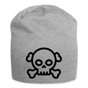 Pirat - Jersey-Beanie - Grau meliert - Vorne