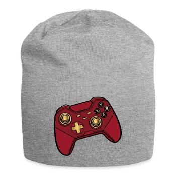 Red Game Controller Retro Pop - Jersey Beanie - heather grey - Front