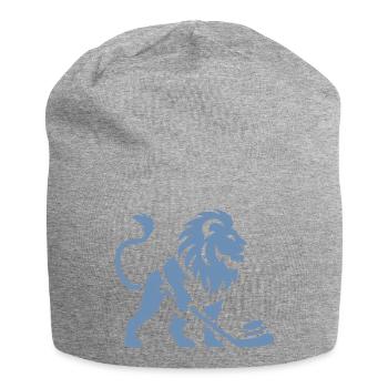 Löwe Eishockey Silhouette - Jersey Beanie - heather grey - Front