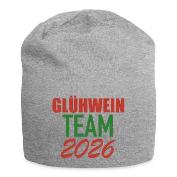 Glühwein Team 2026 - Jersey-Beanie - Grau meliert - Vorne