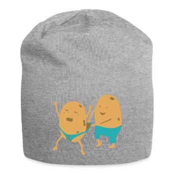 Potato Wedgie - Jersey Beanie - heather grey - Front
