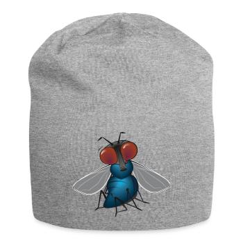 fliege - Jersey-Beanie - Grau meliert - Vorne