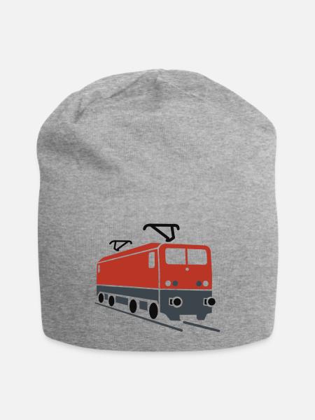 Lokomotive - Jersey-Beanie - Grau meliert