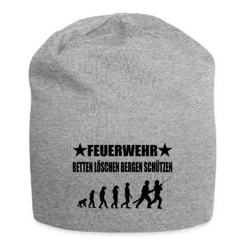 Feuerwehr - Jersey-Beanie - Grau meliert - Vorne