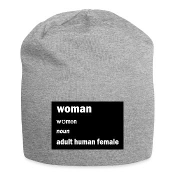 Adult Human Female - Jersey-Beanie - Grau meliert - Vorne