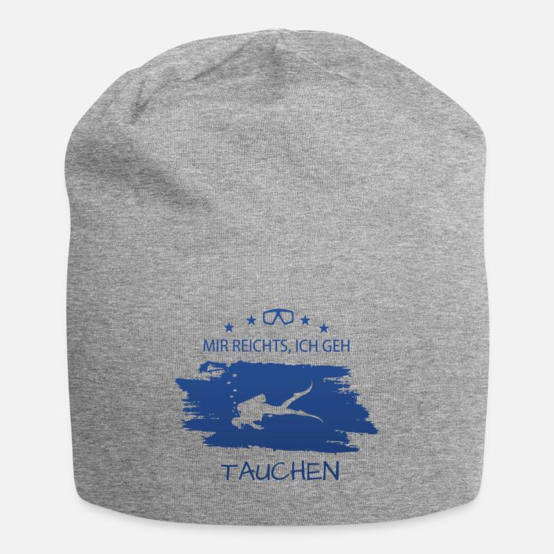 Tauchen - Jersey-Beanie - Grau meliert