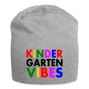 kindergarten vibes - Bonnet en jersey - gris chiné - Devant