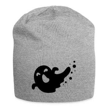 (D00228) - Bonnet en jersey - gris chiné - Devant
