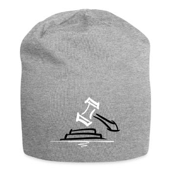 Richterhammer, Court Gavel - Jersey Beanie - heather grey - Front
