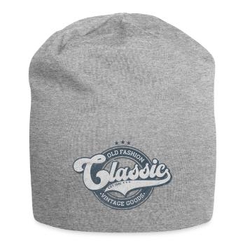 Classic old fashion denim vintage goods blue - Jersey Beanie - heather grey - Front