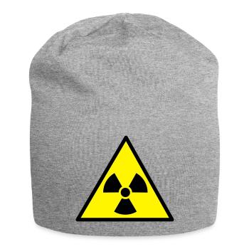 Radioaktiv - Jersey-Beanie - Grau meliert - Vorne