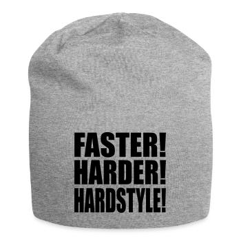 Faster Harder Hardstyle - Bonnet en jersey - gris chiné - Devant