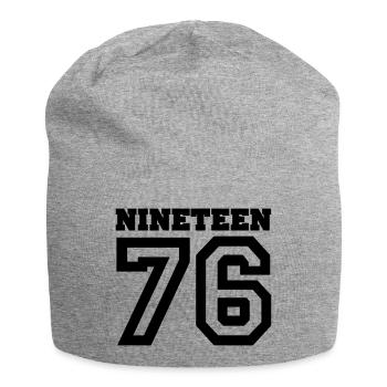 1976 - Jersey-Beanie - Grau meliert - Vorne