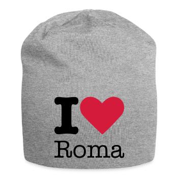 I Love Roma - Jersey Beanie - heather grey - Front