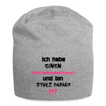 Viertelmeilenhorst - Jersey-Beanie - Grau meliert - Vorne