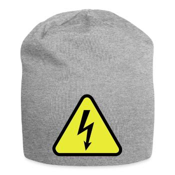 Strom - Jersey-Beanie - Grau meliert - Vorne