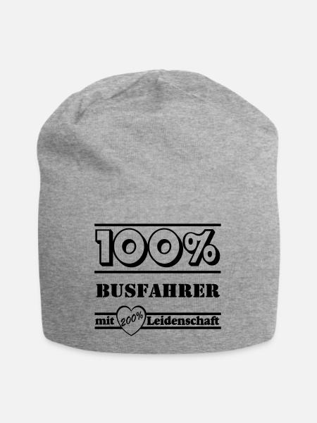 Busfahrer Bus Omnibus Kraftfahrer Schulbus (25) - Jersey-Beanie - Grau meliert