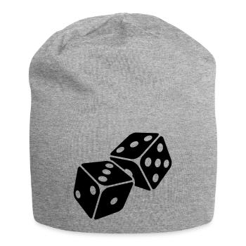 Dice 3rd Pasch - Jersey Beanie - heather grey - Front