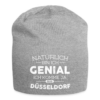 Städte Düsseldorf Genial - Jersey-Beanie - Grau meliert - Vorne