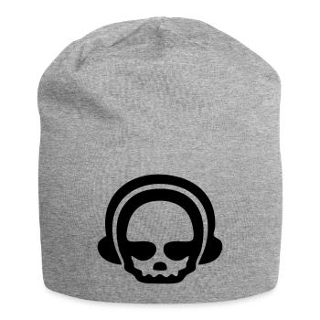 Headphone skull 1clr - Jersey-Beanie - Grau meliert - Vorne