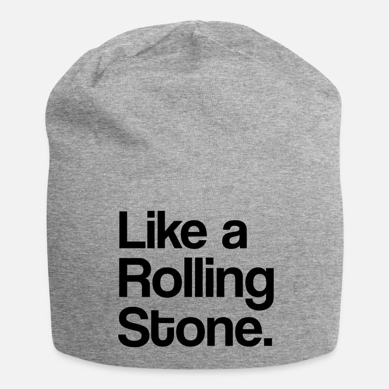 Like a Rolling Stone - Jersey-Beanie - Grau meliert