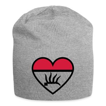 Gp - Jersey Beanie - heather grey - Front