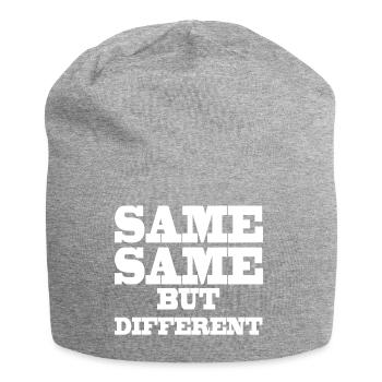 Same Same but Different - Jersey-Beanie - Grau meliert - Vorne