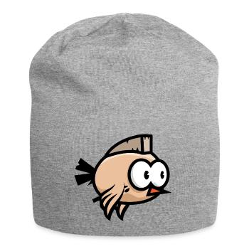 Vogle,punk,tier,comic - Jersey-Beanie - Grau meliert - Vorne