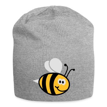 Bienchen 3C - Jersey-Beanie - Grau meliert - Vorne