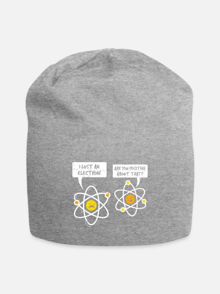 LUSTIGER ATOM WITZ | WITZIG POSITIV ELEKTRON NERD - Jersey-Beanie - Grau meliert