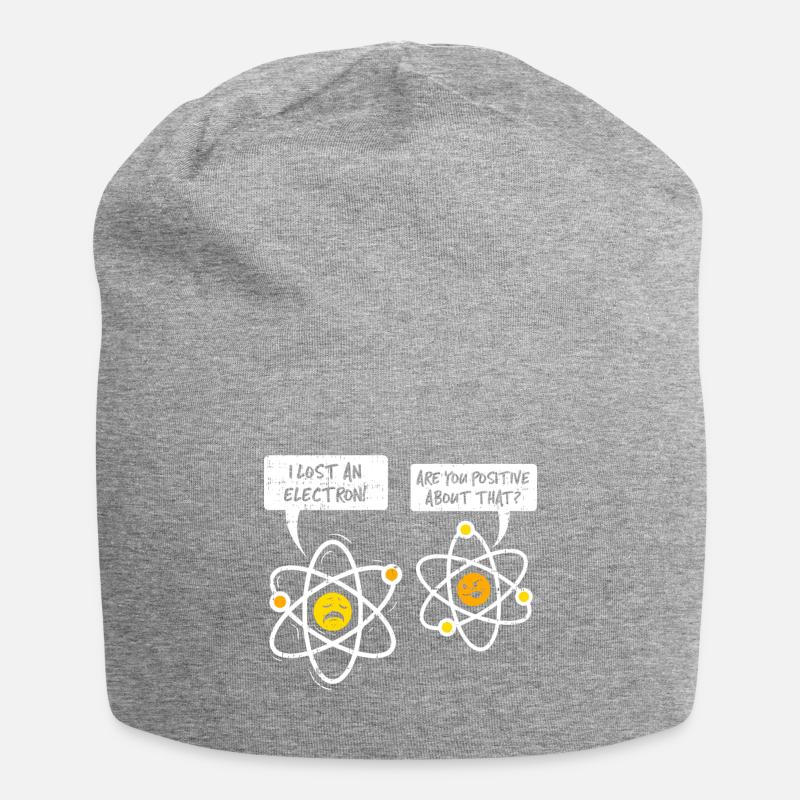 LUSTIGER ATOM WITZ | WITZIG POSITIV ELEKTRON NERD - Jersey-Beanie - Grau meliert