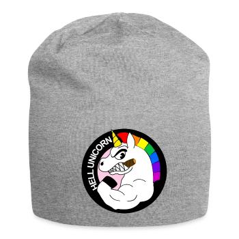 hell unicorn - Jersey Beanie - heather grey - Front