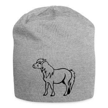 Poney - Bonnet en jersey - gris chiné - Devant