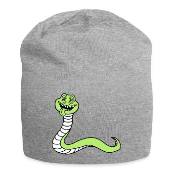 tête de serpent monstre boese dangereux la - Bonnet en jersey - gris chiné - Devant