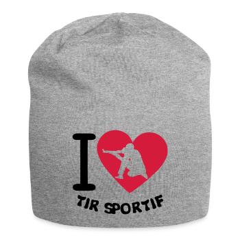 Liebe Schießsport Präzisions coeur2 - Jersey-Beanie - Grau meliert - Vorne