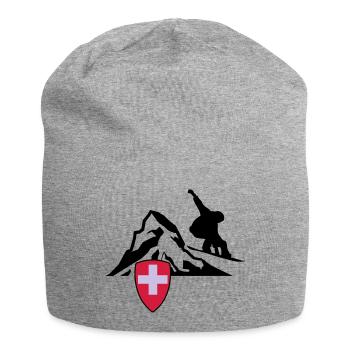 matterhorn zermatt Switzerland - Jersey Beanie - heather grey - Front