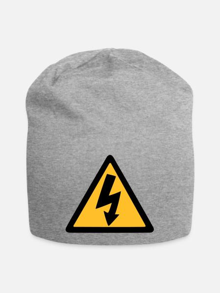Elektriker - Jersey-Beanie - Grau meliert