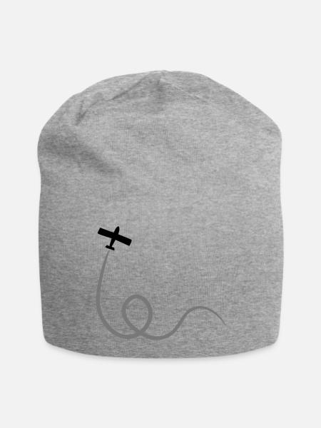 Airplane - Jersey-Beanie - Grau meliert
