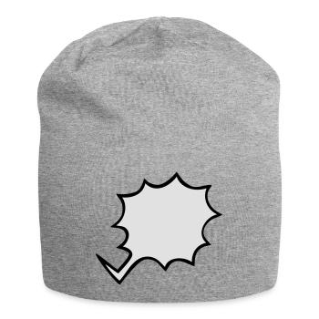 BD exclamation - Bonnet en jersey - gris chiné - Devant