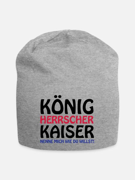 koenig_kaiser3 - Jersey-Beanie - Grau meliert