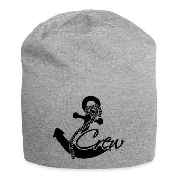 Crew Anker Abzeichen Rang - Jersey-Beanie - Grau meliert - Vorne