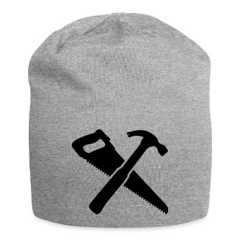 Werkzeug - Jersey-Beanie - Grau meliert - Vorne