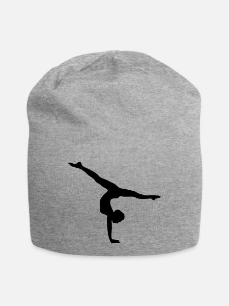 Gymnastic Bodenturnen Kunstturnen Sport turnen - Jersey-Beanie - Grau meliert