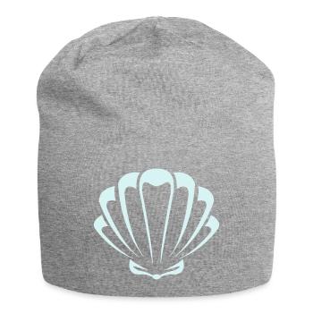 muschel - Jersey-Beanie - Grau meliert - Vorne