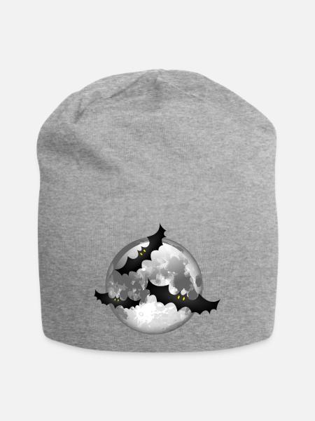 Smiley Bats - Jersey-Beanie - Grau meliert