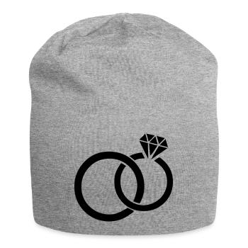 eheringe_01 - Jersey-Beanie - Grau meliert - Vorne