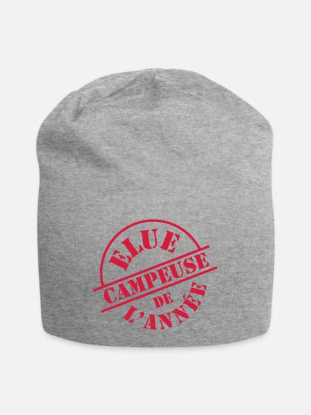 Elue Campeuse de l'année - Bonnet en jersey - gris chiné