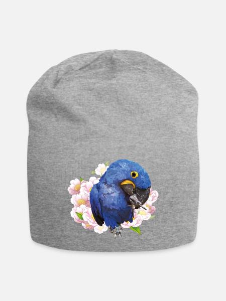 Hyazinth-Ara - Jersey-Beanie - Grau meliert
