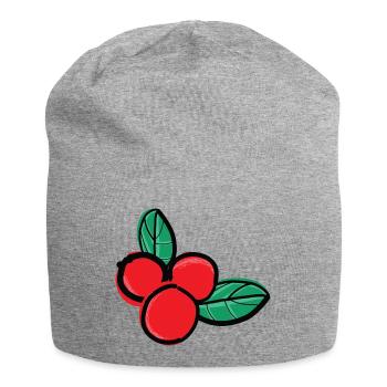 fruits de baies d’airelles - Bonnet en jersey - gris chiné - Devant